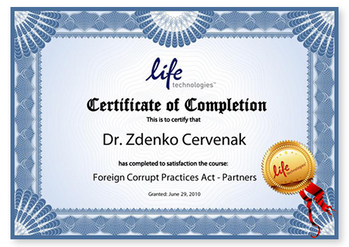 Certifikát