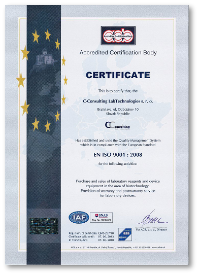 ISO 9001 Certificate